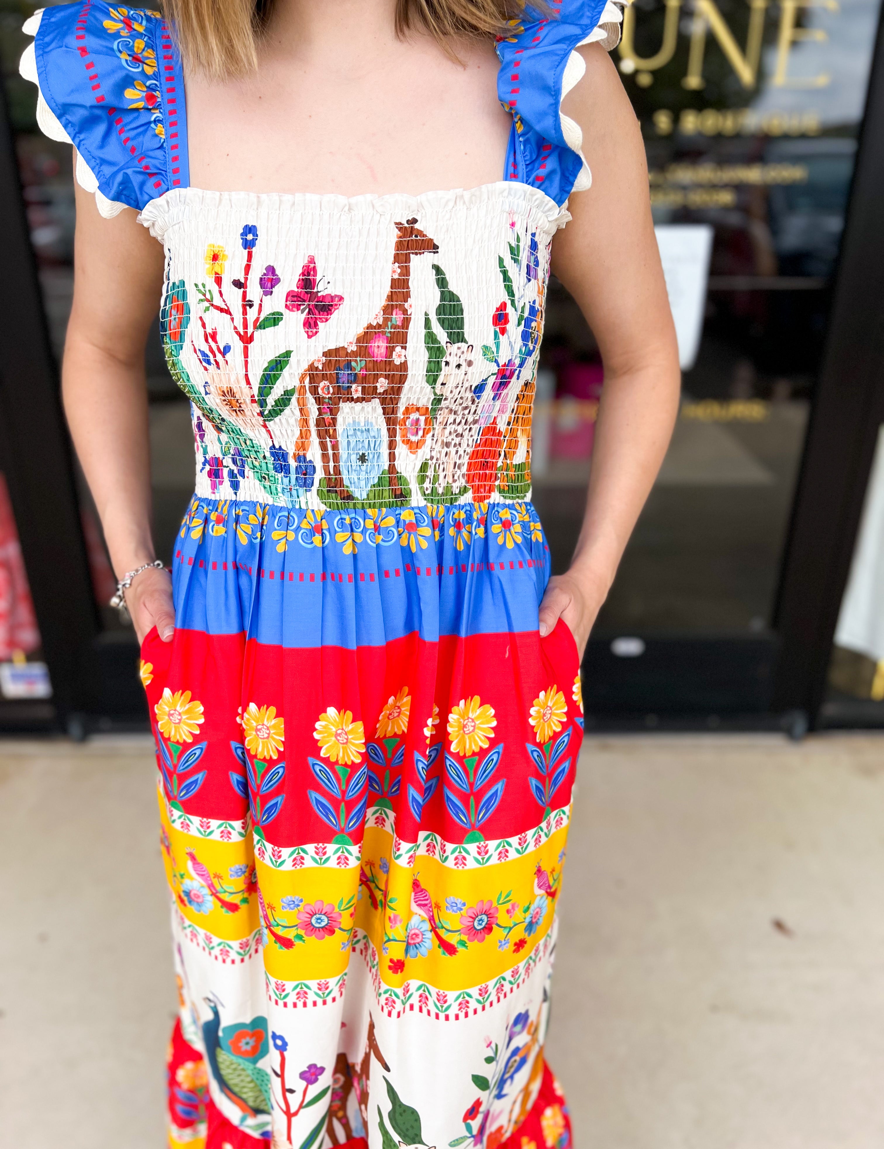 THML - Island Soiree Midi Dress-500 Midi-THML-July & June Women's Fashion Boutique Located in San Antonio, Texas
