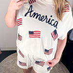 Mary Square - USA Lounge Set-300 Athleisure/Lounge-MARY SQUARE-July & June Women's Fashion Boutique Located in San Antonio, Texas