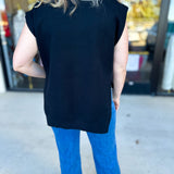 The Abigail Sweater Top - Black-230 Sweaters/Cardis-ENTRO-July & June Women's Fashion Boutique Located in San Antonio, Texas