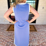The Casual Cutie Midi Dress - Blue-500 Midi-ENTRO-July & June Women's Fashion Boutique Located in San Antonio, Texas