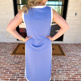 The Casual Cutie Midi Dress - Blue-500 Midi-ENTRO-July & June Women's Fashion Boutique Located in San Antonio, Texas