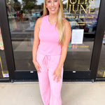 Soft Modal Tanks - Pink-210 Casual Blouses-SKIES ARE BLUE-July & June Women's Fashion Boutique Located in San Antonio, Texas