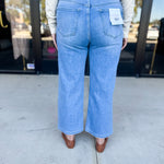 Vervet - High Rise Cropped Wide Leg Jeans-400 Pants-VEVERT BY FLYING MONKEY-July & June Women's Fashion Boutique Located in San Antonio, Texas