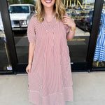 The Casey Midi Dress - Rust-500 Midi-ENTRO-July & June Women's Fashion Boutique Located in San Antonio, Texas