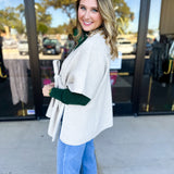 THML - Chic Knit Cardigan Wrap - Cream-230 Sweaters/Cardis-THML-July & June Women's Fashion Boutique Located in San Antonio, Texas