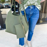 The Robbie Tote - Olive-130 ACCESSORIES-SHIRALEAH-July & June Women's Fashion Boutique Located in San Antonio, Texas