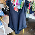 Mary Square - Mary Black One Piece Swim Suit-FINAL SALE-300 Athleisure/Lounge-MARY SQUARE-July & June Women's Fashion Boutique Located in San Antonio, Texas