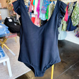 Mary Square - Mary Black One Piece Swim Suit-FINAL SALE-300 Athleisure/Lounge-MARY SQUARE-July & June Women's Fashion Boutique Located in San Antonio, Texas