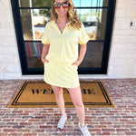 Weekend Traveler Skort Set - Lemon-300 Athleisure/Lounge-RAE MODE-July & June Women's Fashion Boutique Located in San Antonio, Texas