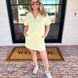 Weekend Traveler Skort Set - Lemon-300 Athleisure/Lounge-RAE MODE-July & June Women's Fashion Boutique Located in San Antonio, Texas