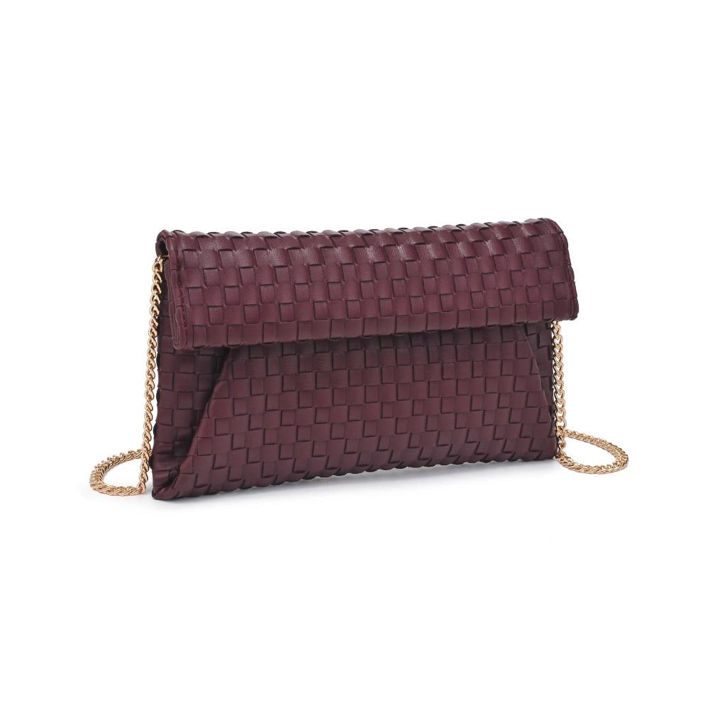 Priscilla Woven Clutch - Wine-130 ACCESSORIES-Moda Luxe-July & June Women's Fashion Boutique Located in San Antonio, Texas
