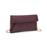 Priscilla Woven Clutch - Wine-130 ACCESSORIES-Moda Luxe-July & June Women's Fashion Boutique Located in San Antonio, Texas