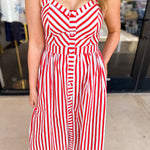 The Harbor Midi Dress - Red-500 Midi-SKIES ARE BLUE-July & June Women's Fashion Boutique Located in San Antonio, Texas