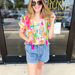 THML - In The City Blouse-200 Fashion Blouses-THML-July & June Women's Fashion Boutique Located in San Antonio, Texas