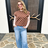 Sheer Long Sleeve Layering Top - White Lace-200 Fashion Blouses-VEVERET CLOTHING-July & June Women's Fashion Boutique Located in San Antonio, Texas