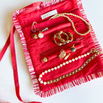 Elle Jewelry Roll - Red-140 Gifts + Home-SHIRALEAH-July & June Women's Fashion Boutique Located in San Antonio, Texas