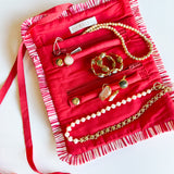 Elle Jewelry Roll - Red-140 Gifts + Home-SHIRALEAH-July & June Women's Fashion Boutique Located in San Antonio, Texas