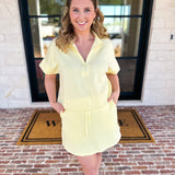 Weekend Traveler Skort Set - Lemon-300 Athleisure/Lounge-RAE MODE-July & June Women's Fashion Boutique Located in San Antonio, Texas