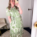 Palm City Midi Dress - Green-500 Midi-ENTRO-July & June Women's Fashion Boutique Located in San Antonio, Texas