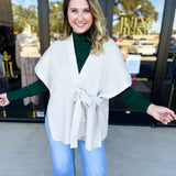 THML - Chic Knit Cardigan Wrap - Cream-230 Sweaters/Cardis-THML-July & June Women's Fashion Boutique Located in San Antonio, Texas