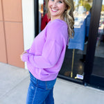 Mary Square - Hazel Long Sleeve - Orchid-210 Casual Blouses-MARY SQUARE-July & June Women's Fashion Boutique Located in San Antonio, Texas