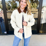 Barn Jacket - Tan-600 Outerwear-AARON & AMBER-July & June Women's Fashion Boutique Located in San Antonio, Texas