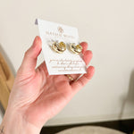 Natalie Wood - Reflection Mini Hoop Earrings - Gold-110 Jewelry & Hair-Natalie Wood-July & June Women's Fashion Boutique Located in San Antonio, Texas