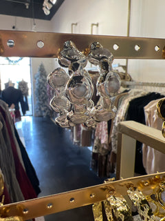 Easton Elle - Paradise Pearl Hoop Earrings - Silver & Pearl-110 Jewelry & Hair-Easton Elle-July & June Women's Fashion Boutique Located in San Antonio, Texas