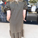 Floral Preppy Midi Dress-500 Midi-ENTRO-July & June Women's Fashion Boutique Located in San Antonio, Texas