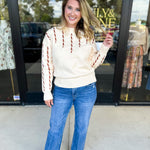 THML - Threaded Oat Sweater-230 Sweaters/Cardis-THML-July & June Women's Fashion Boutique Located in San Antonio, Texas