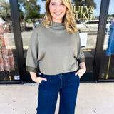 Softest Washed Olive Tee-210 Casual Blouses-FATE-July & June Women's Fashion Boutique Located in San Antonio, Texas