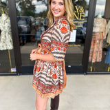 Charcoal Boho Mini Dress-510 Mini-ENTRO-July & June Women's Fashion Boutique Located in San Antonio, Texas