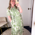 Palm City Midi Dress - Green-500 Midi-ENTRO-July & June Women's Fashion Boutique Located in San Antonio, Texas