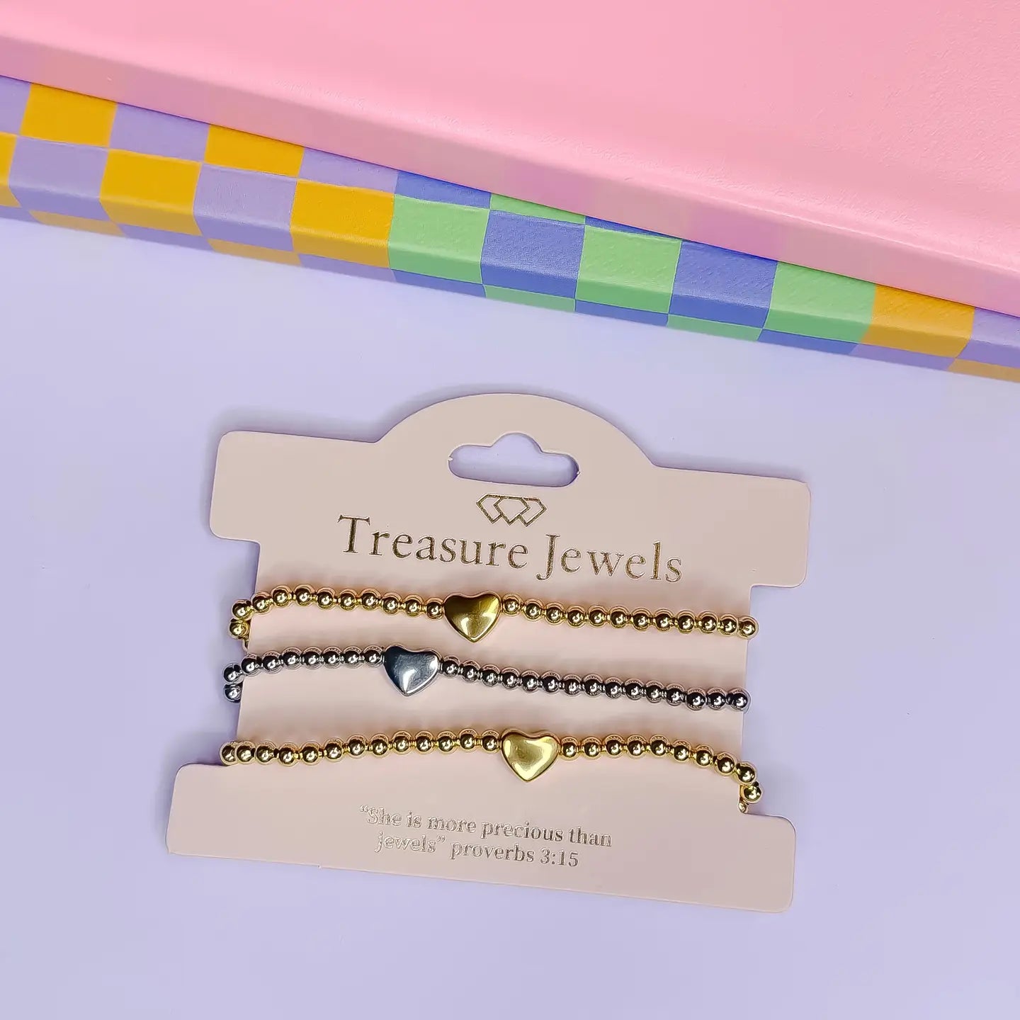 Treasure Jewels - Heartfelt Bracelet Set-110 Jewelry & Hair-Treasure Jewels-July & June Women's Fashion Boutique Located in San Antonio, Texas