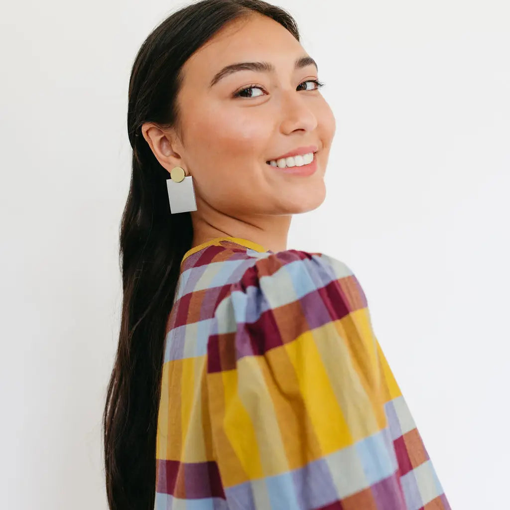 Sunshine Tienda - High Noon Metallic Earrings-110 Jewelry & Hair-Sunshine Tienda-July & June Women's Fashion Boutique Located in San Antonio, Texas