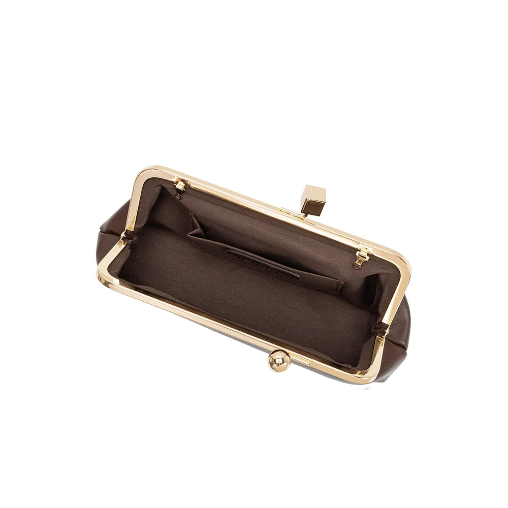 Chrissy Clutch - Espresso-130 Accessories-MELIE BIANCO-July & June Women's Fashion Boutique Located in San Antonio, Texas