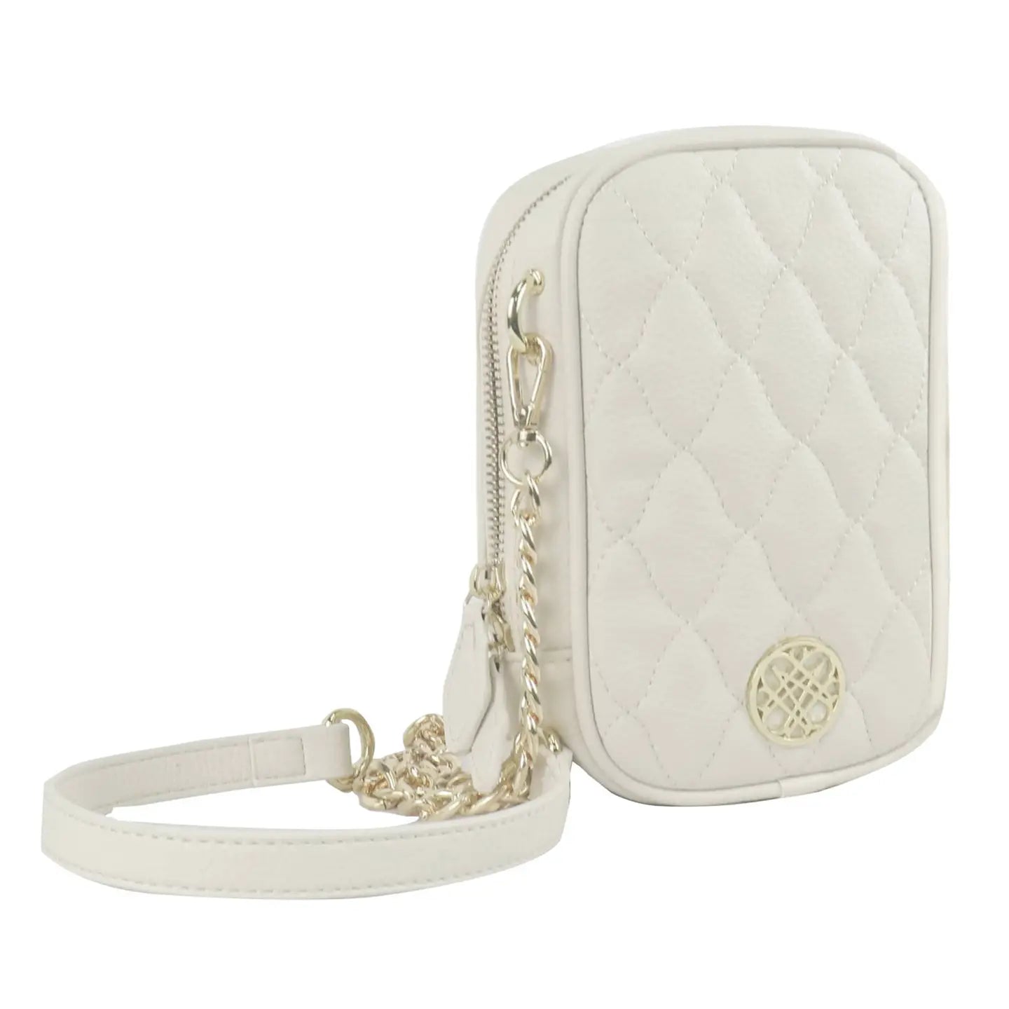 Natalie Wood - Grace Quilted Crossbody in Cream-130 Accessories-Natalie Wood-July & June Women's Fashion Boutique Located in San Antonio, Texas