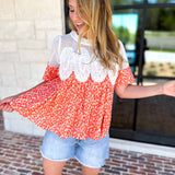 Happy Garden Blouse-200 Fashion Blouses-FATE-July & June Women's Fashion Boutique Located in San Antonio, Texas
