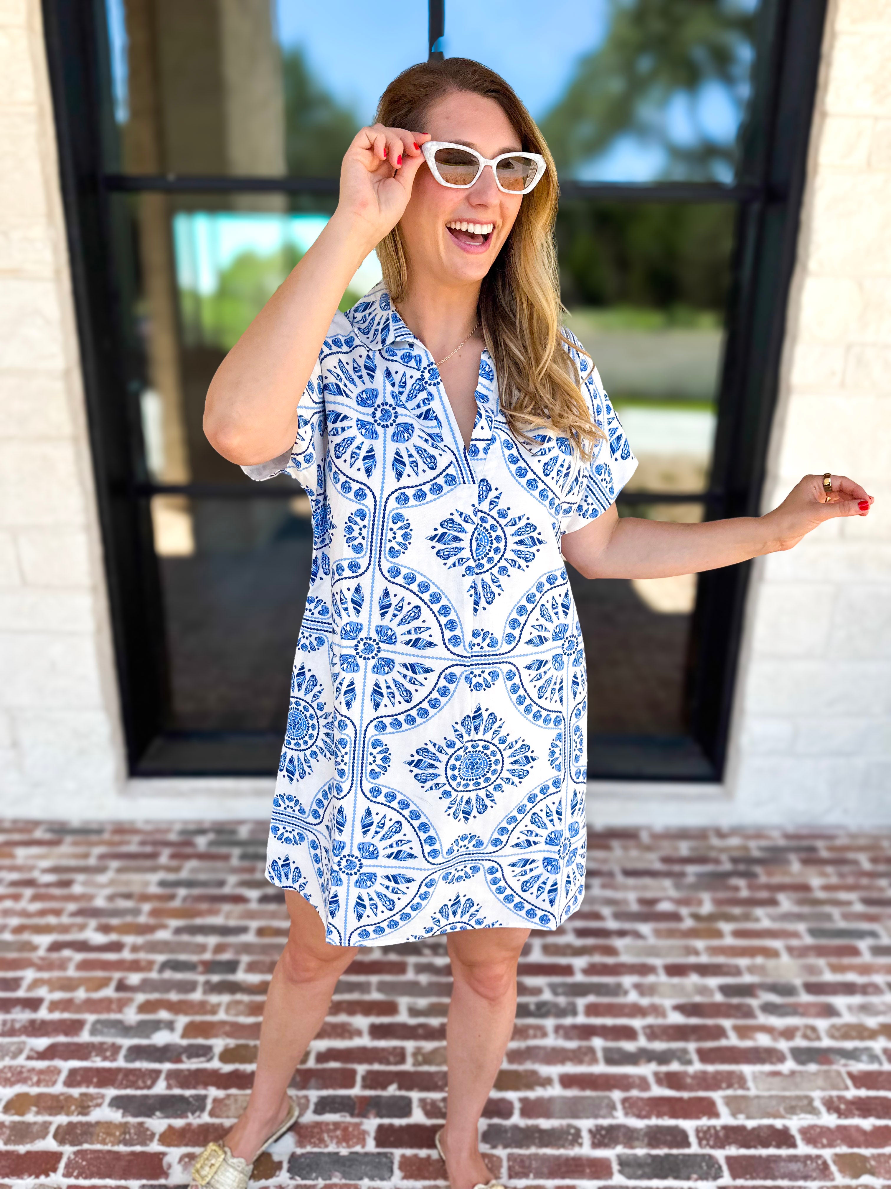 On the Shore Mini Dress-510 Mini-THML-July & June Women's Fashion Boutique Located in San Antonio, Texas