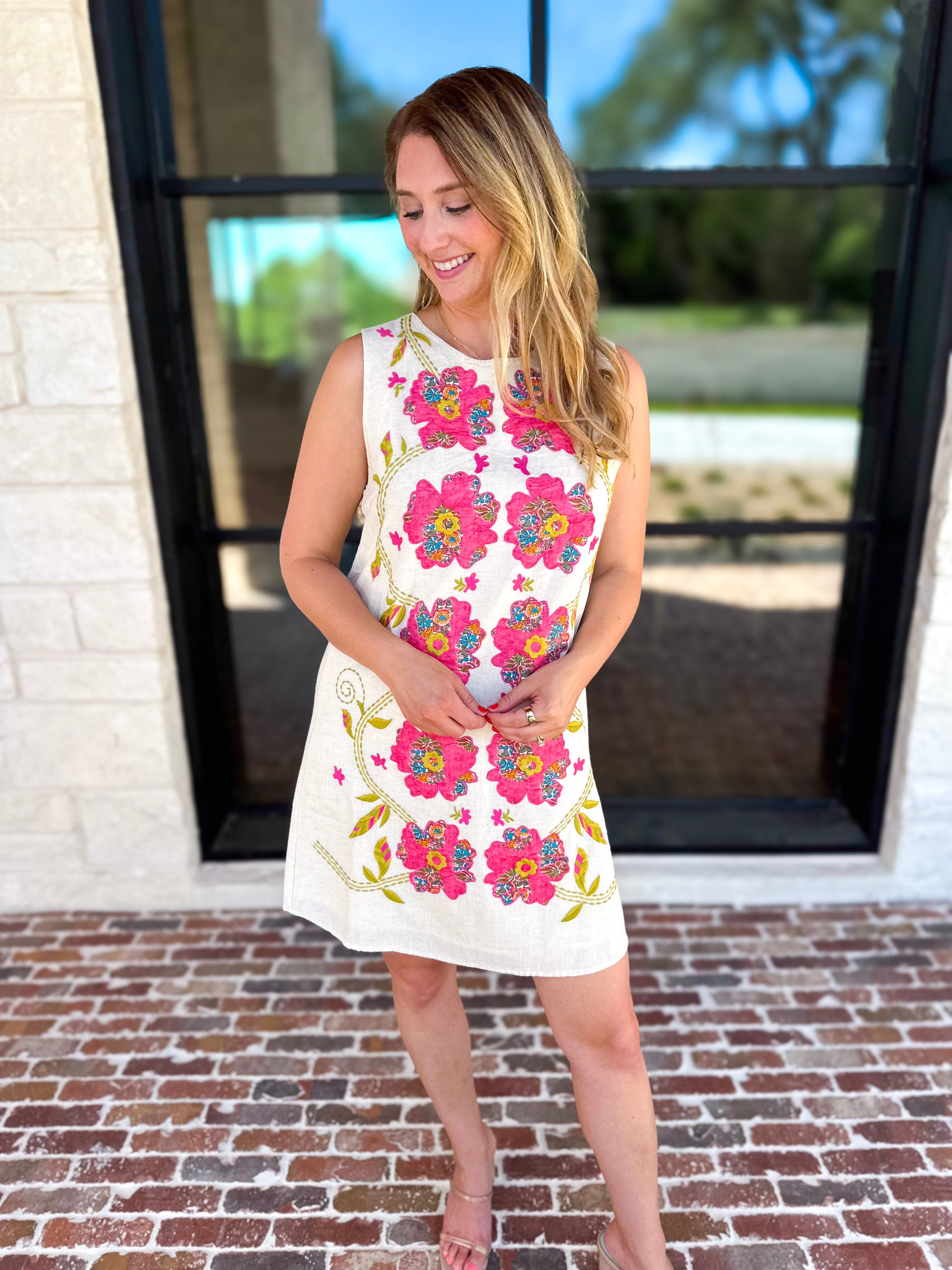 Floral Joy Mini Dress-510 Mini-THML-July & June Women's Fashion Boutique Located in San Antonio, Texas