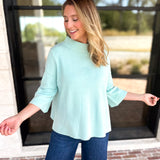 Fresh Start Mock Neck Sweater-230 Sweaters/Cardis-FATE-July & June Women's Fashion Boutique Located in San Antonio, Texas