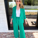 Spring It Girl Trouser - Kelly Green-400 Pants-SKIES ARE BLUE-July & June Women's Fashion Boutique Located in San Antonio, Texas