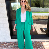 Spring It Girl Trouser - Kelly Green-400 Pants-SKIES ARE BLUE-July & June Women's Fashion Boutique Located in San Antonio, Texas