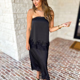 Satin & Lace Date Night Set-500 Midi-TCEC-July & June Women's Fashion Boutique Located in San Antonio, Texas