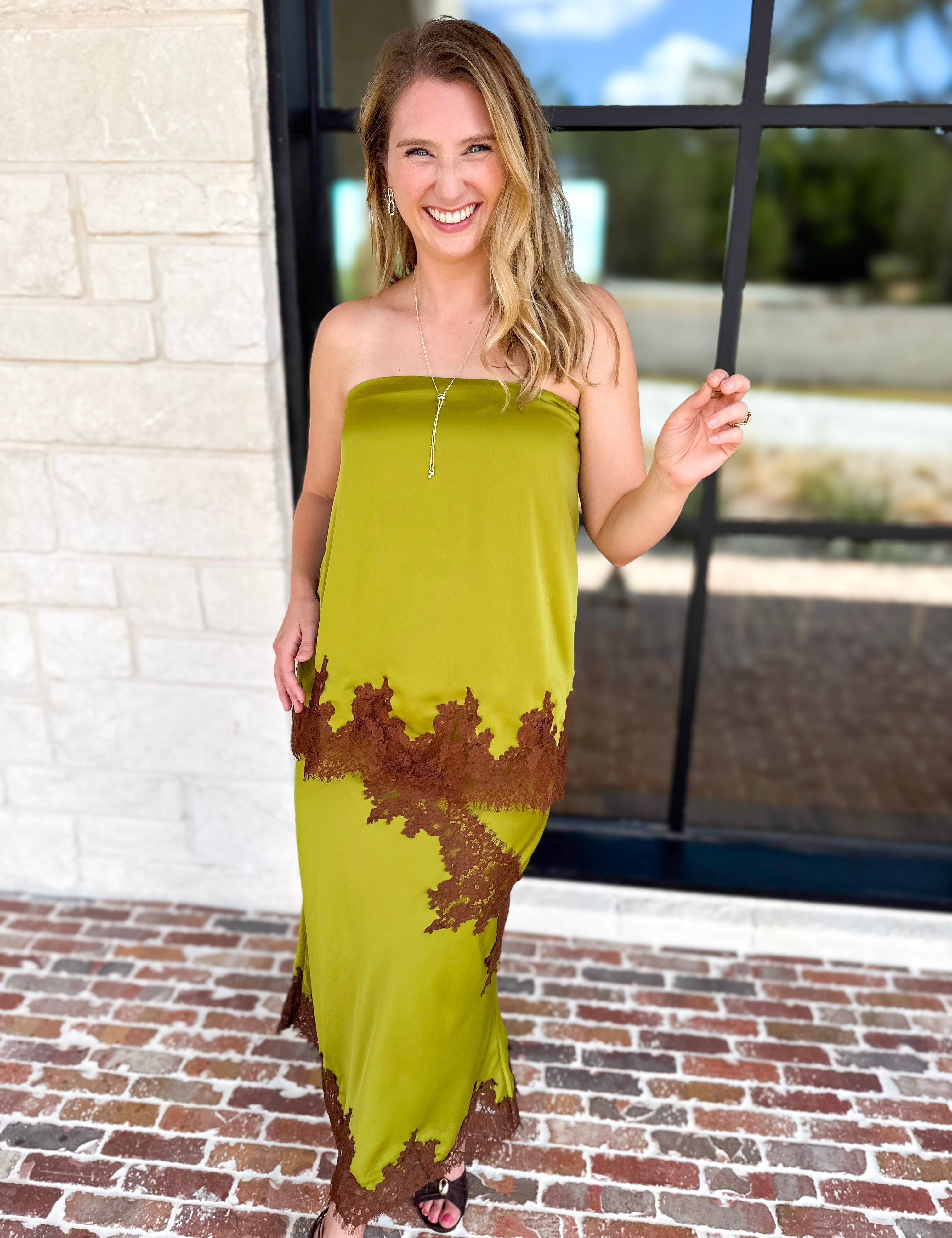 Soho Satin & Lace Set-500 Midi-TCEC-July & June Women's Fashion Boutique Located in San Antonio, Texas