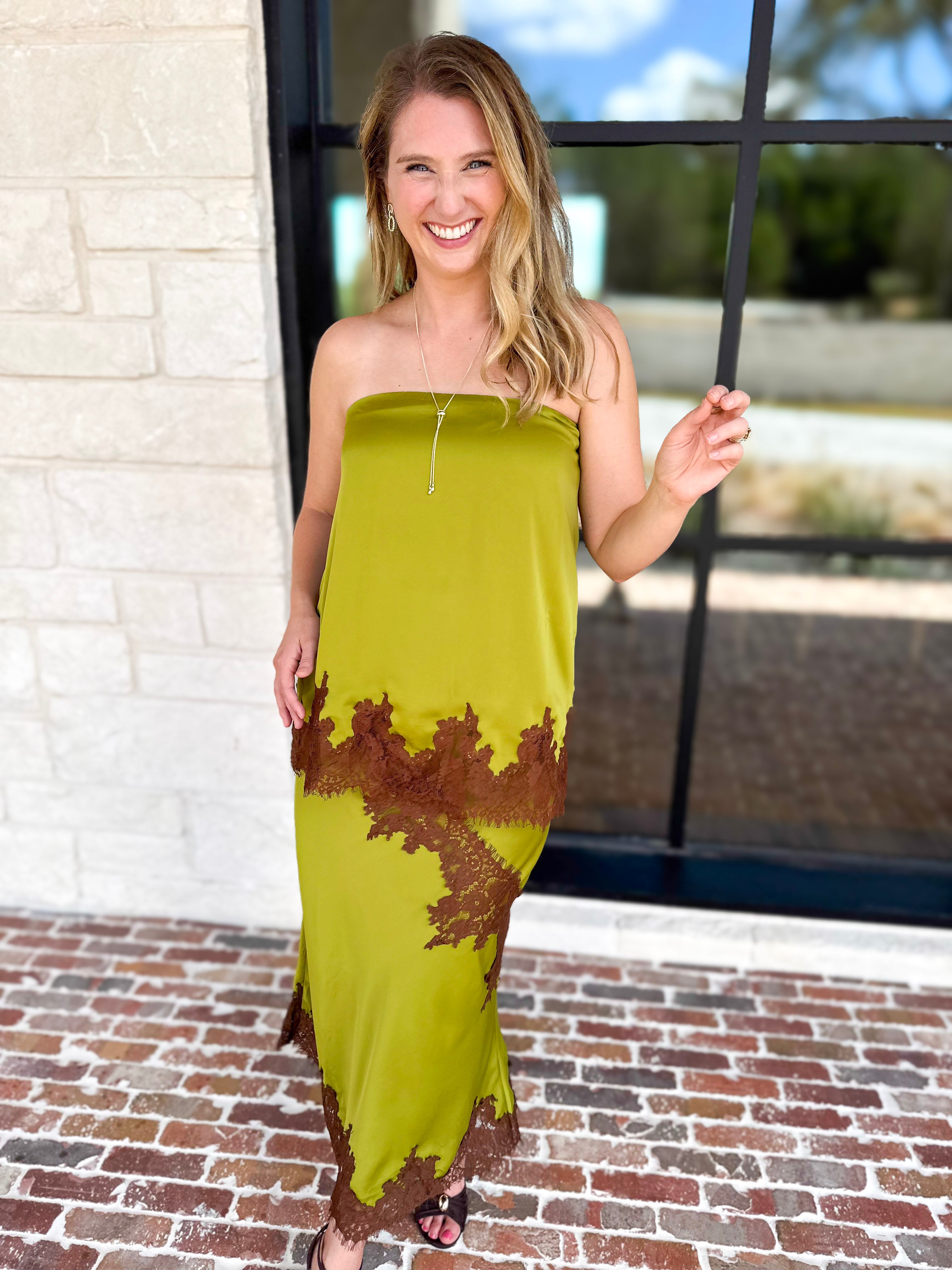 Soho Satin & Lace Set-500 Midi-TCEC-July & June Women's Fashion Boutique Located in San Antonio, Texas