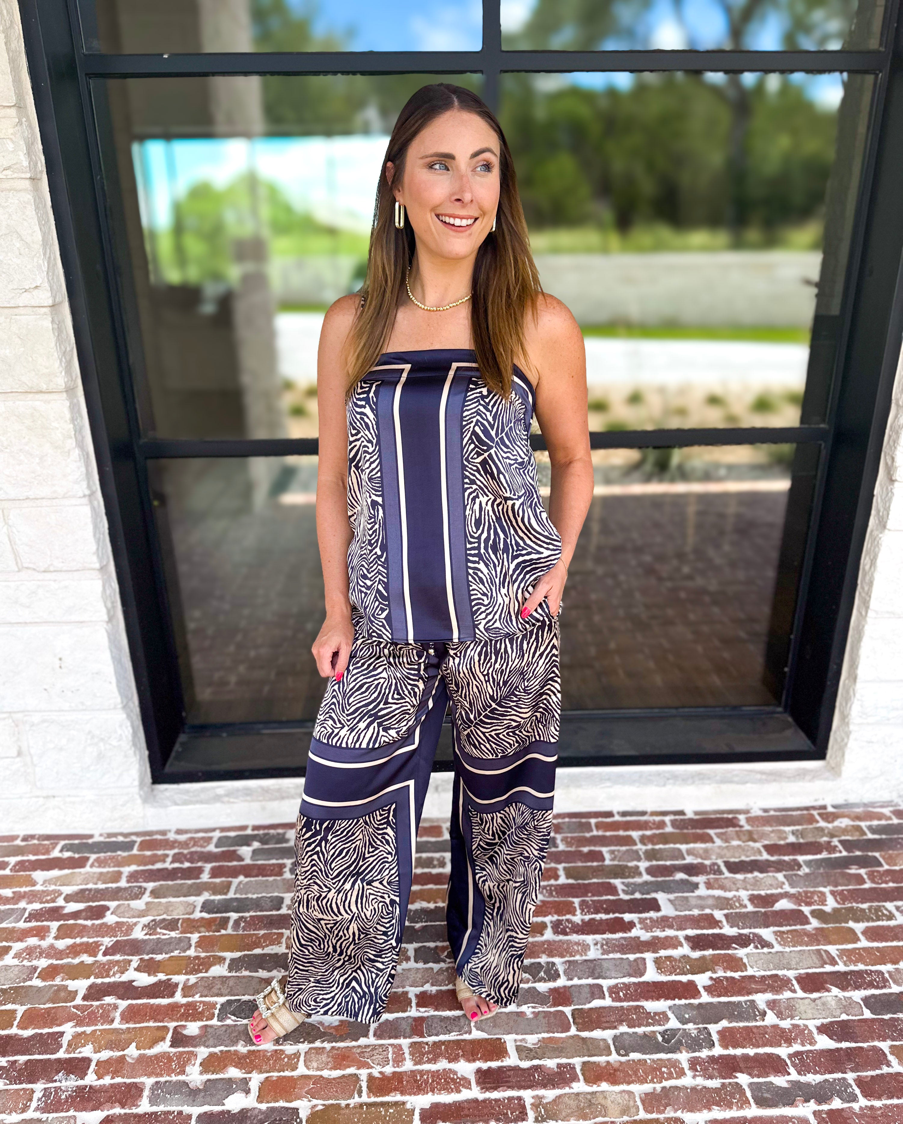 The Naples Satin Set - Navy-500 Midi-ENTRO-July & June Women's Fashion Boutique Located in San Antonio, Texas