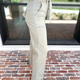 Vervet - High Rise Olive Patch Pocket Jeans-400 Pants-VEVERT BY FLYING MONKEY-July & June Women's Fashion Boutique Located in San Antonio, Texas