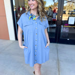 Go-To Utility Mini Dress - Green-510 Mini-IN FEBRUARY-July & June Women's Fashion Boutique Located in San Antonio, Texas