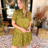 The Afterglow Olive Mini Dress-510 Mini-TCEC-July & June Women's Fashion Boutique Located in San Antonio, Texas